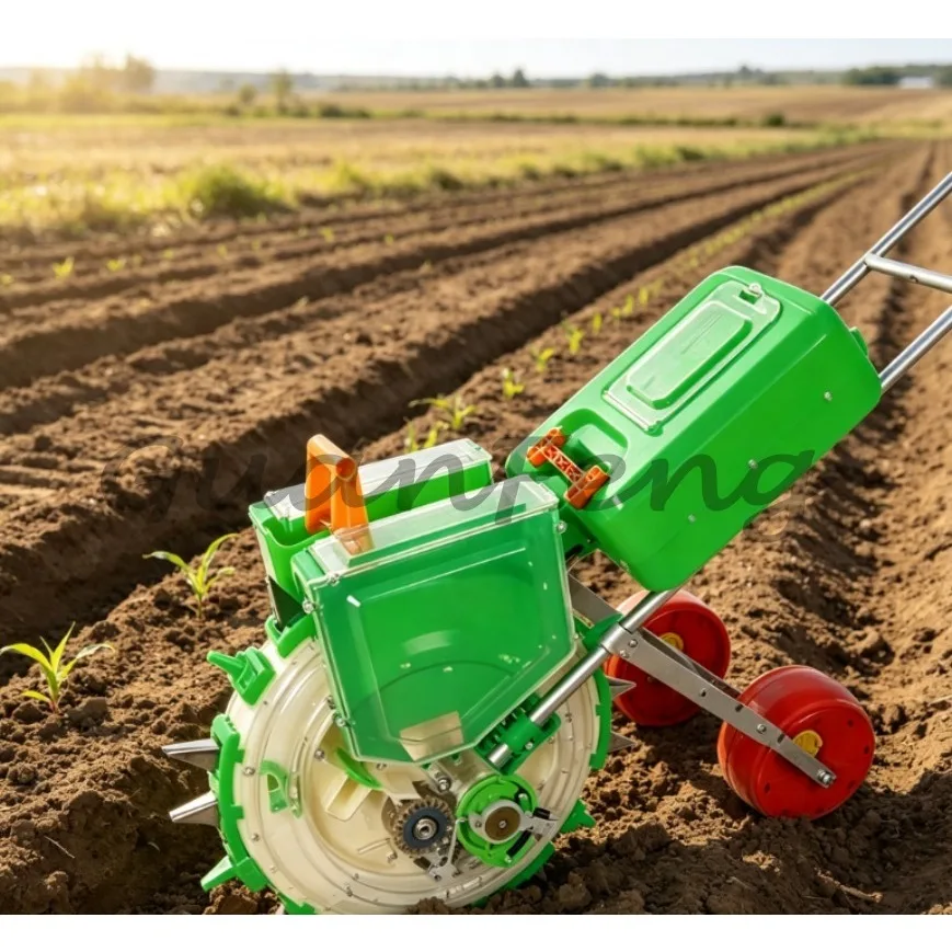 New Hand‑Push Multi‑Functional Fine Sowing Seeder, On‑Demand Farm Planter for Corn Peanut Soybean Sowing