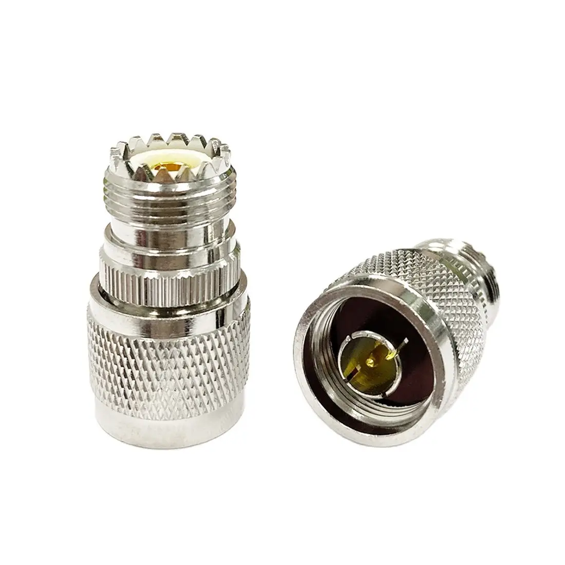 1pc N Connector Male Plug to UHF Female Jack RF Coax Adapter Convertor Straight Nickelplated New Wholesale