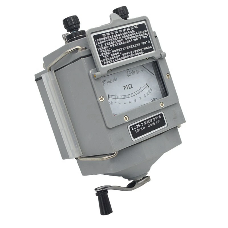 AT51-ZC25-4 Insulation Resistance Tester 1000V Tramegger Electrician Megohmmeter Hand Crank Tramegger