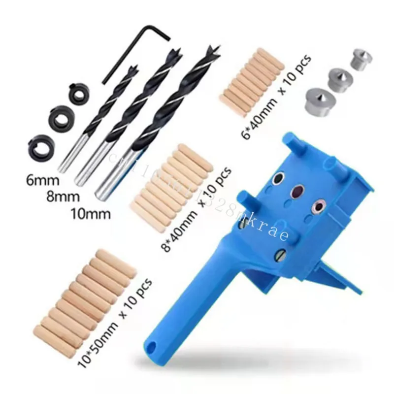 

New 6/8/10 mm Handheld Joinery Board Connection Drill Positioner Fixture Kit