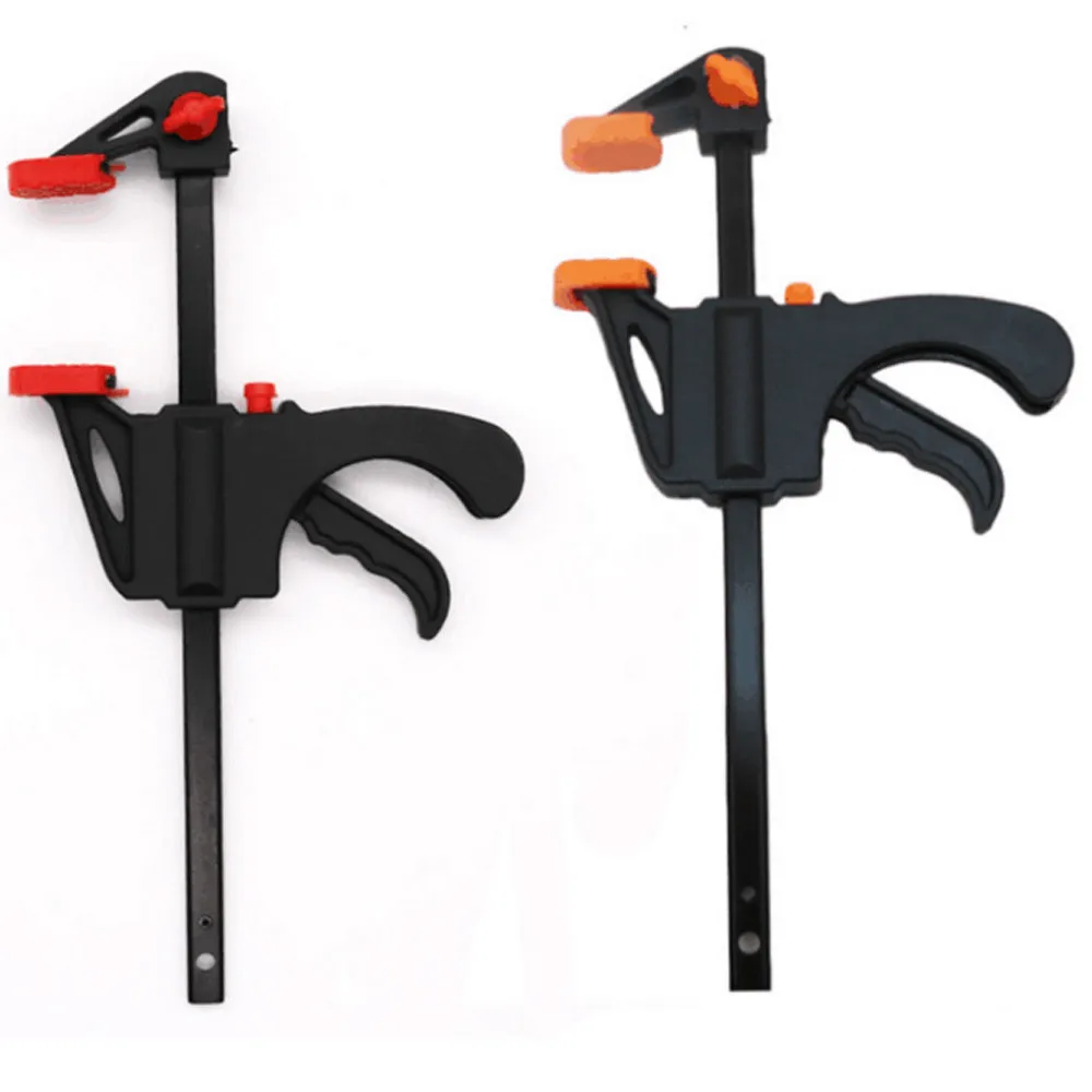 2pcs 4 Inch Woodworking F Clamp Ratchet Rod Clamp Diy Woodworking Manual Tool Clamp