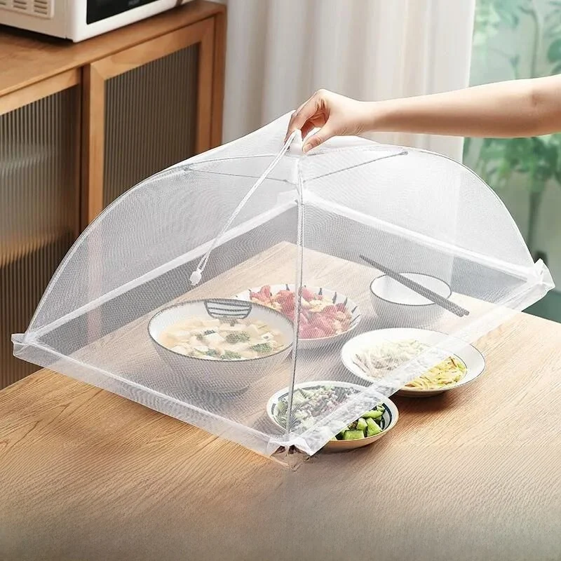 Rectangle Shape Dust Cover Net Table Mat Food Protection Foldable Home And Commercial Use Fly And Insect Proof Cover
