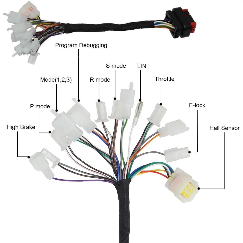 VOTOL EM150-2 EM200-2 EM260 EM350 72600 72700 72900 721200 Universal controller cable harness