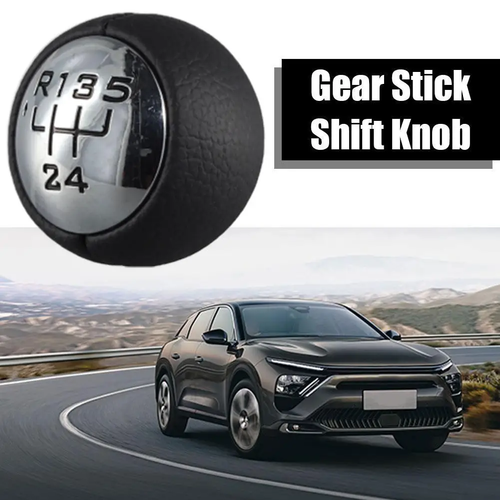 5/6 Speed Gear Shift Knob for Peugeot 307 308 3008 407 5008 807 Black Manual Shifter Lever Replacement Easy Install