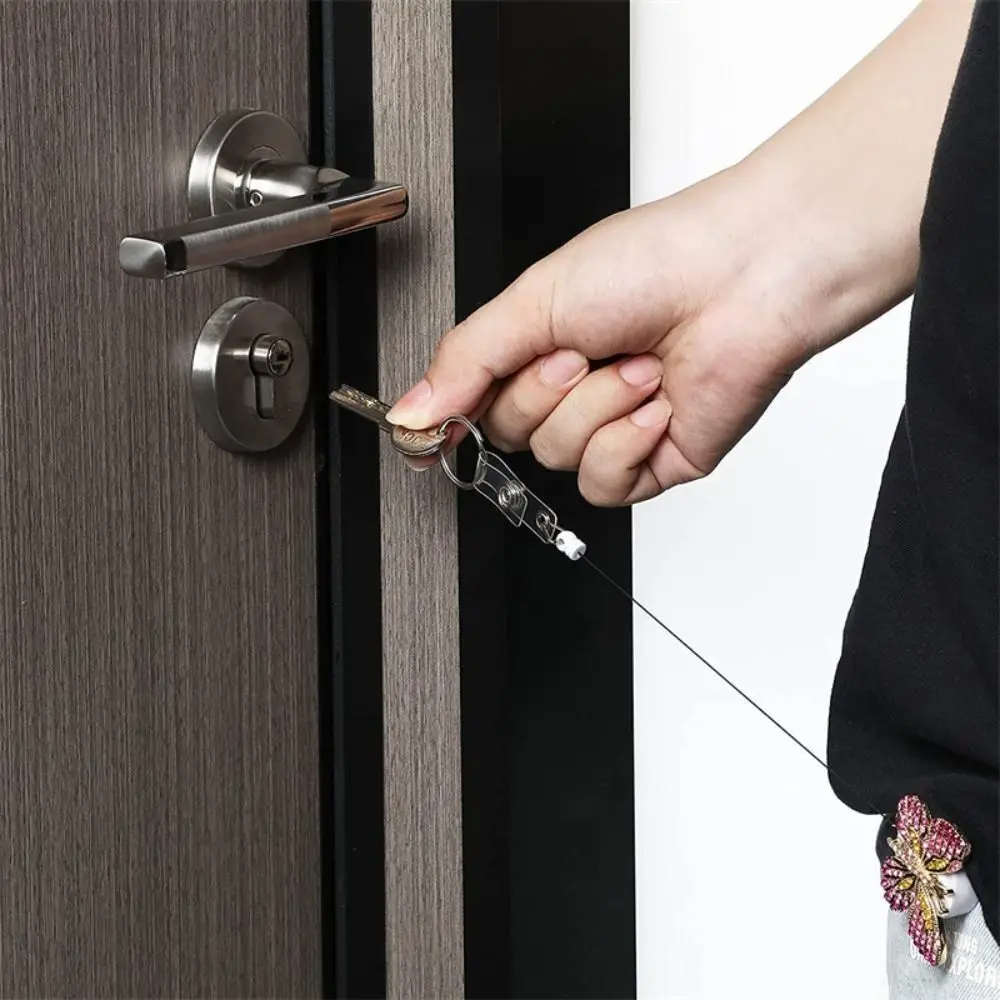 New ABS Badge Reel Clip Rhinestone Anti Lost ID Badge Holder Business Card Accessories Rotate Name Card Parts