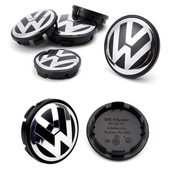 4pcs 56mm 65mm Original Hubcaps Car Wheel Center Covers Decoration Badge Auto Hub Caps Emblem Replacement For Volkswagen VW