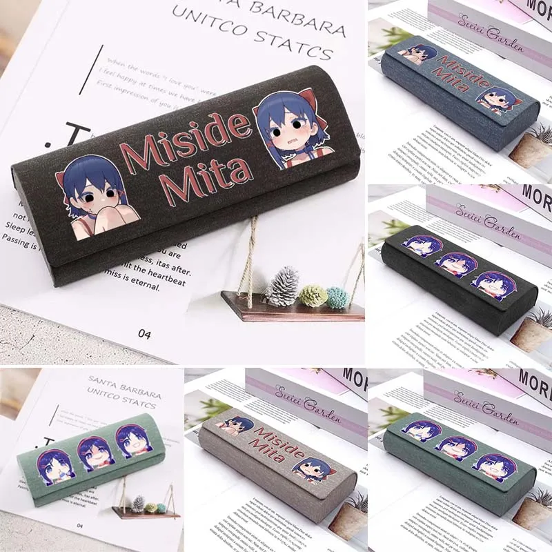 

Miside Mita Hard-shell Spectacle Case Metallic Cortex Eyeglass Case Portable Anti-extrusion Sunglasses Storage Boxs Accessories