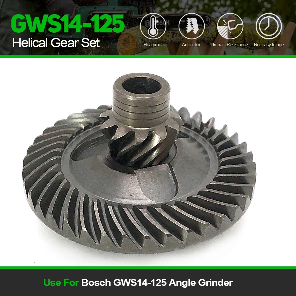 

1Set Replace Gear Bevel Pinion For Bosch GWS14-125 GWS 14-125 Angle Grinder 1607000D4Y Power Tool Spare Parts Accessories Fast