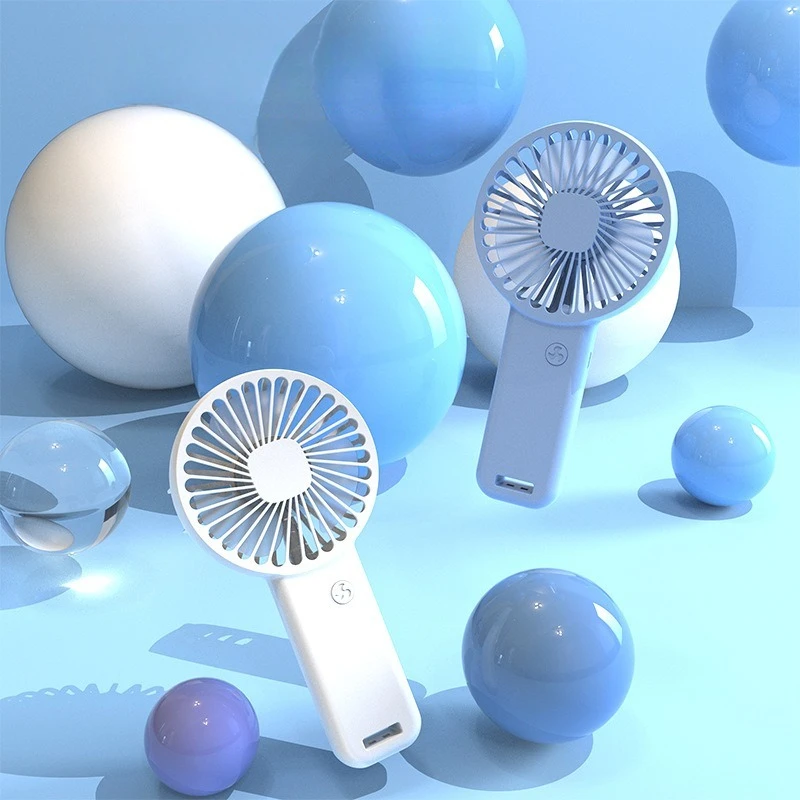 USB Rechargeable Portable Handheld Fan 3 Speed Ultra Quiet Mini Cooling Fan for Women Men Kids Travel Outdoor Gift