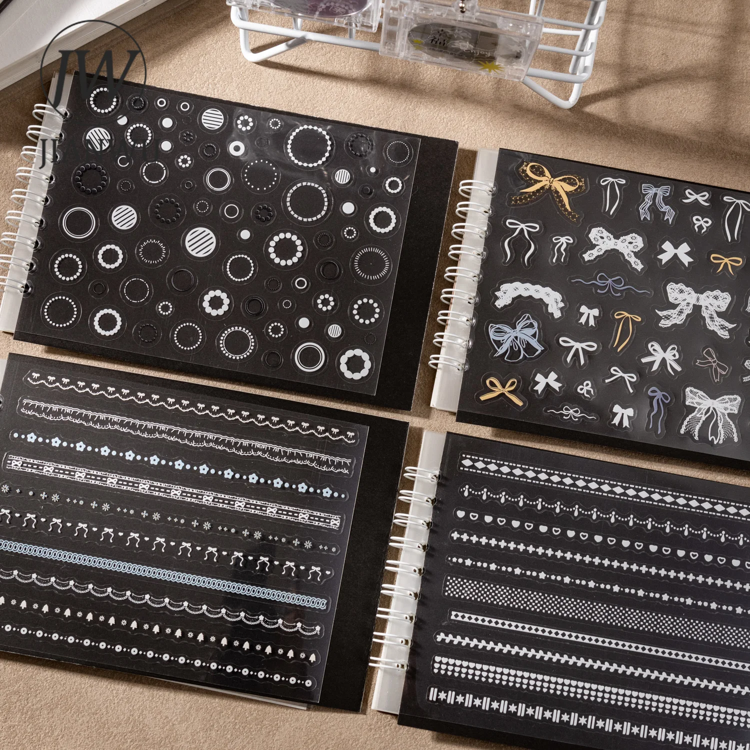 

Коллекция декоративных элементов JIANWU: Винтажные кружевные цепочки, пейзажные материалы, коллажные PET-наклейки, креативные принадлежности для дневников и канцелярии