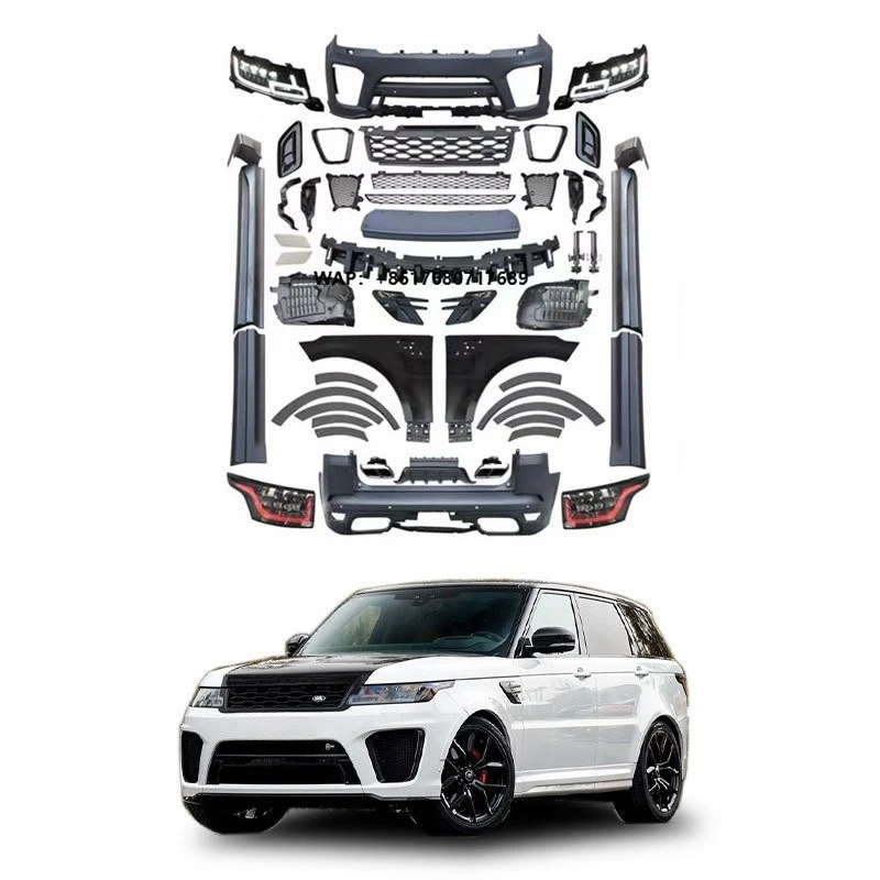 For 2014-2017 for Range Rover Sports SVR Appearance Upgrade Kit ABS Plastic Front Rear Fog Light New Model Car Parts