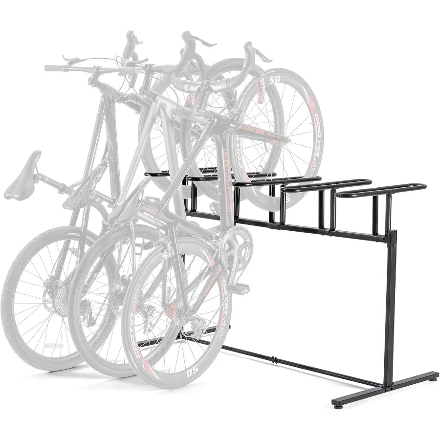 

3/5 Bikes Stand Rack - Bike Storage Parking Racks Indoor/Outdoor - Bicycle Stand Garage for Parking Mountain Road Hybrid Bike F