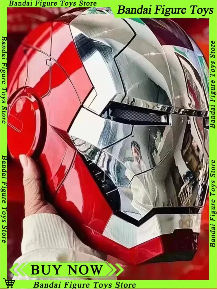 Nouveau AutoKing 1/1 Mk5 Iron Man casque Cosplay commande vocale yeux avec modèle léger jouets pour adulte électrique portable cadeau de noël