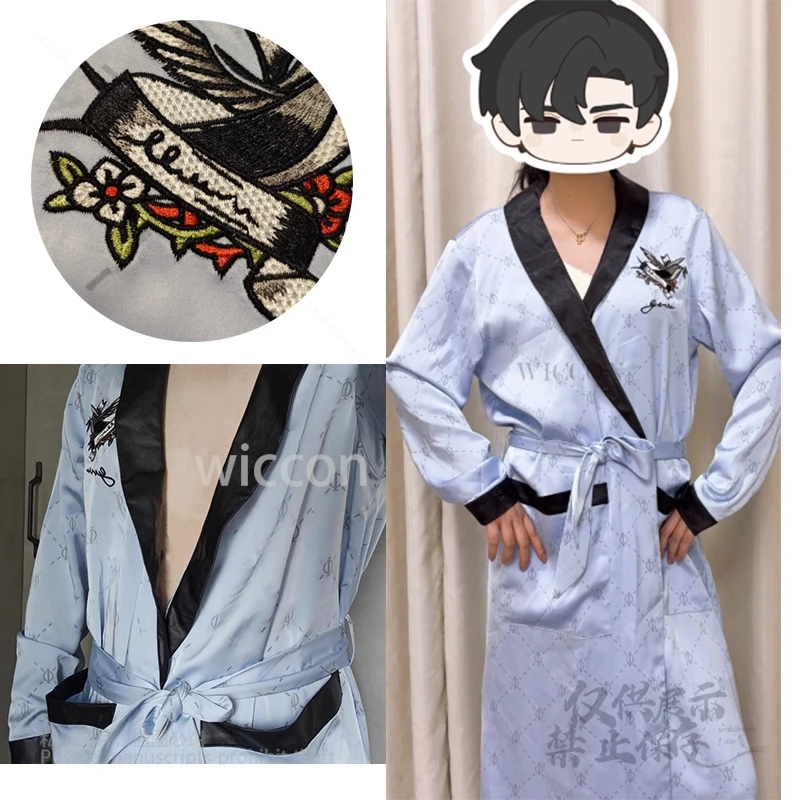 moe-cos-rafayel-peignoir-amour-et-espace-profond-pyjama-jeu-cosplay-sexy-bleu-longue-robe-confort-perruque-halloween-homme-tenues-amour