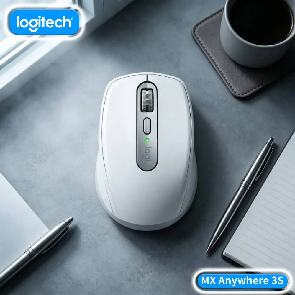 Wireless MX Anywhere 3S - 8K DPI, Compact Durable, Silent Click, Ideal for Small Book Shop & Admin Office Task