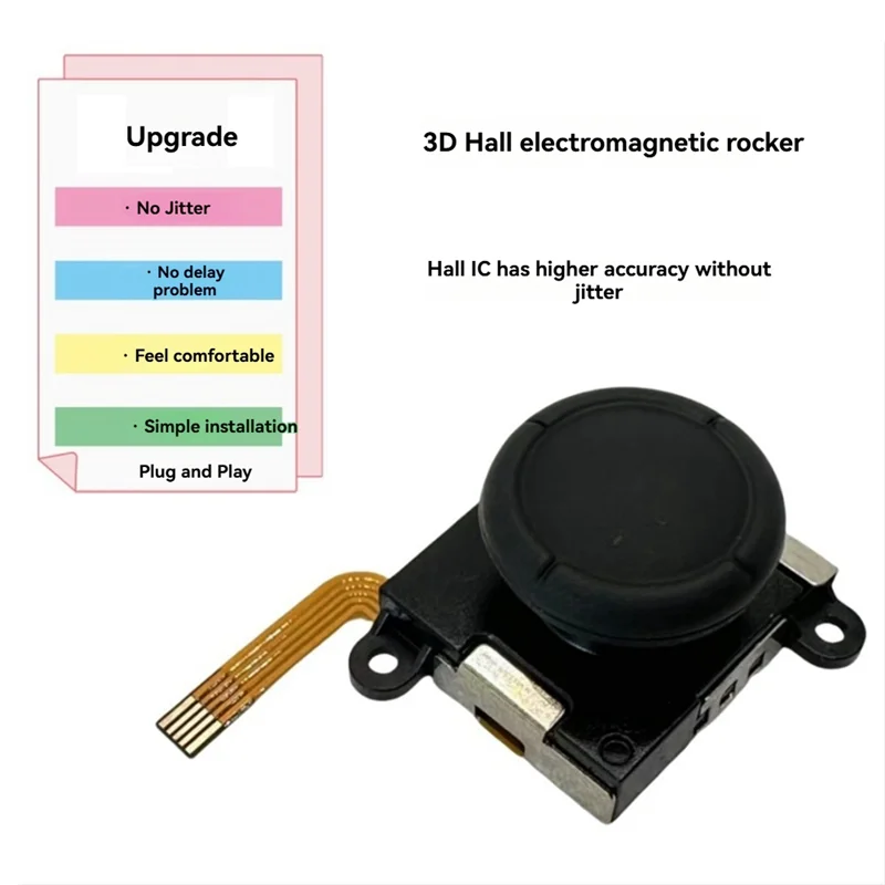 จอยสติ๊กแม่เหล็กไฟฟ้า BAAE 2 ชิ้น สำหรับ ANBERNIC RG505 RG405M RG405V Rgcube ป้องกันการเคลื่อนที่ผิดทิศทาง จอยสติ๊กแม่เหล็กต้านทาน B