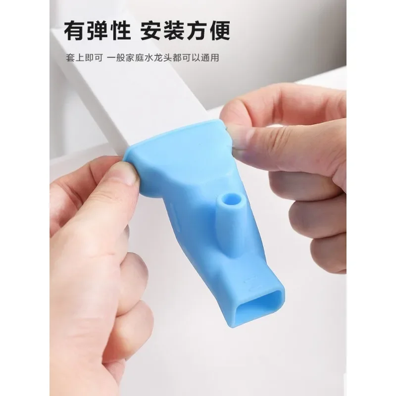 High Elastic Silicone Faucet Extender Bathroom Sink Device Home Multifunctional Cleaning Tools Children Faucet Extenders Kitchen