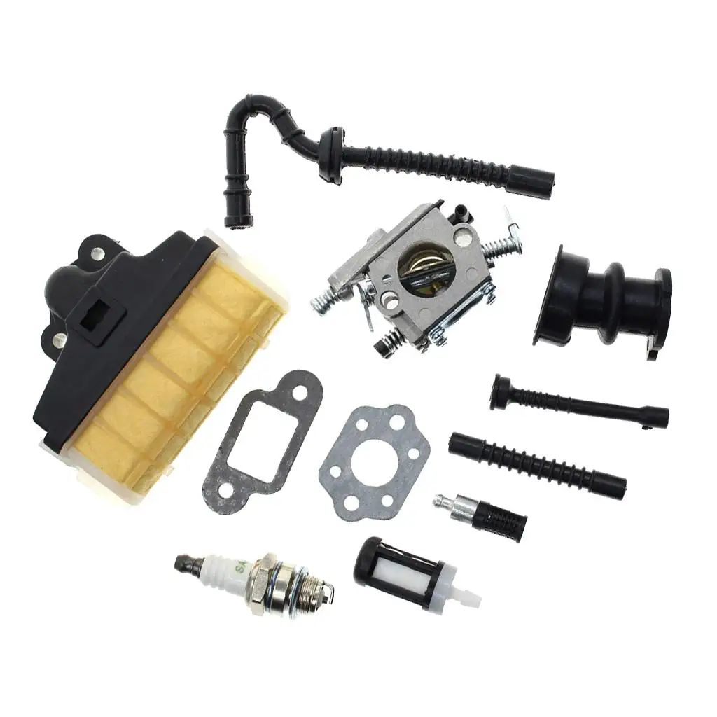 

Chainsaw Carburetor Parts Plastic Fuel Line Spark Plug Maintenance Kit for MS210 MS230 Outdoor