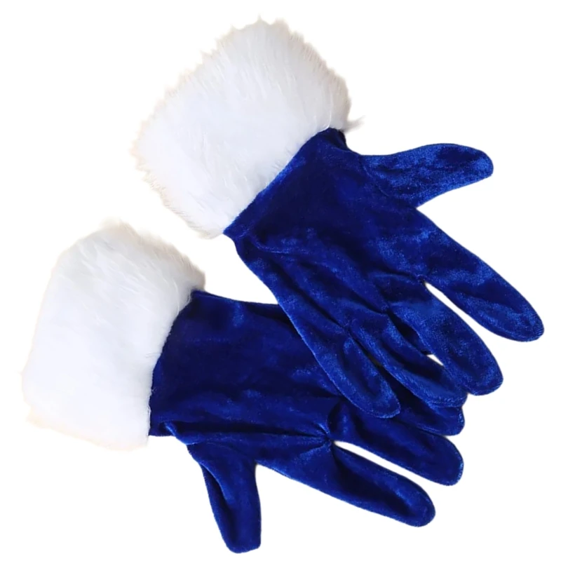 2pack Finger Flexible Gloves Christmas Evening Gloves Soft Warmth Mittens for Christmas Parties and Family Gatherings Dropship