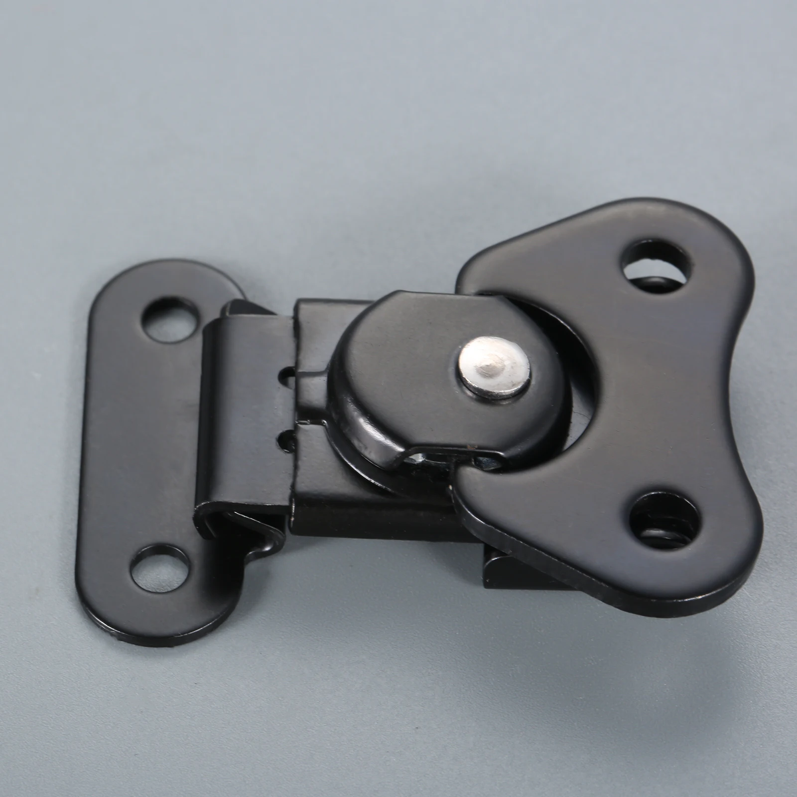 2 Sets Spring Loaded Butterfly Twist Latch and Keeper Metal Toggle Clamp Hasp Box Chest Closure w/Screws for Flight Case 50*38mm
