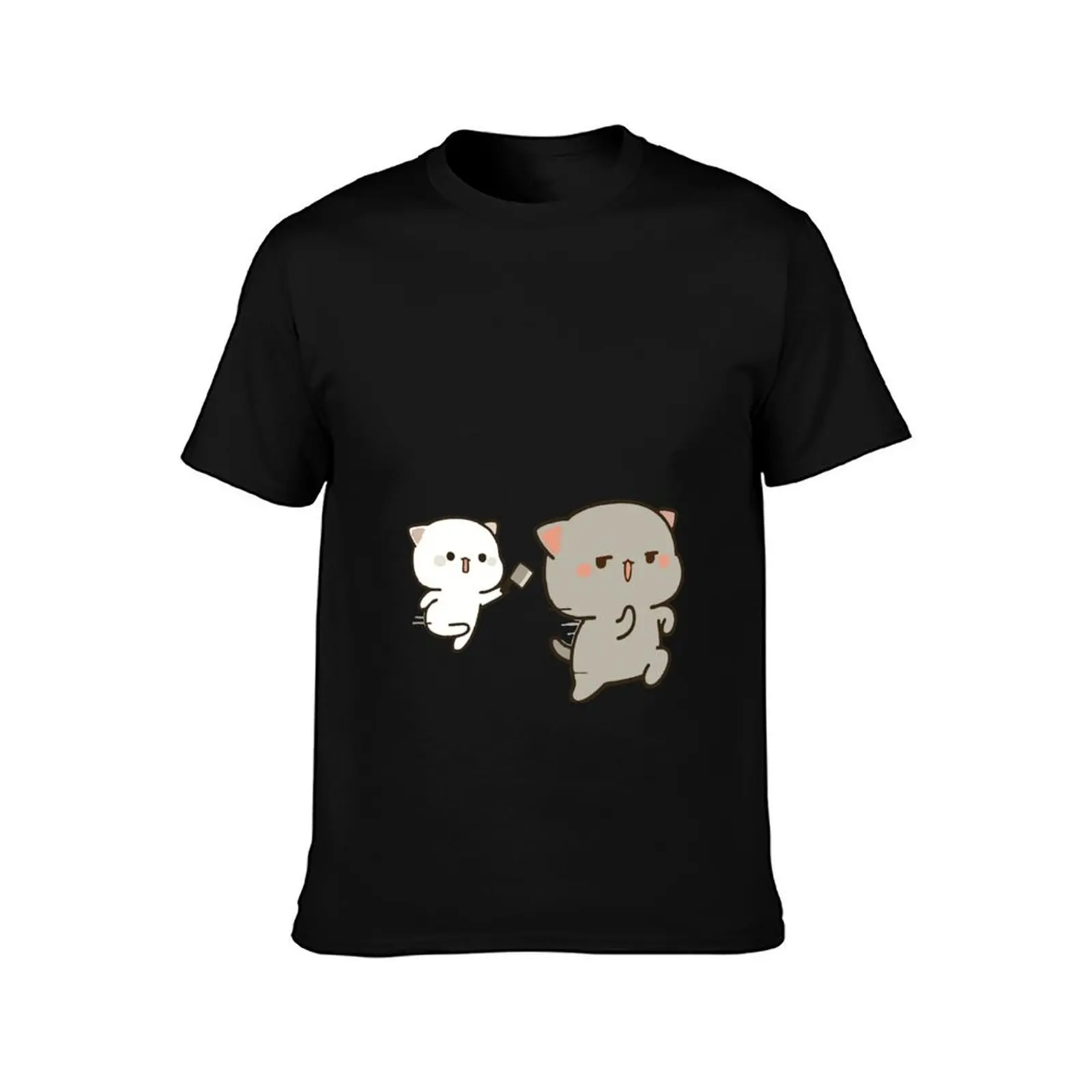 Peach Trolling Goma T-Shirt Summer Casual Cotton Tee Oversized Streetwear Tops Vintage Graphic Print Loose Fit Short Sleeve
