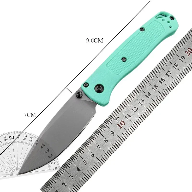 Folding Pocket BM 533 Knife Drop Point Blade Nylon Wave Fibre Handle Camping Survival Hunting Self-defense Outdoor Knives Tools