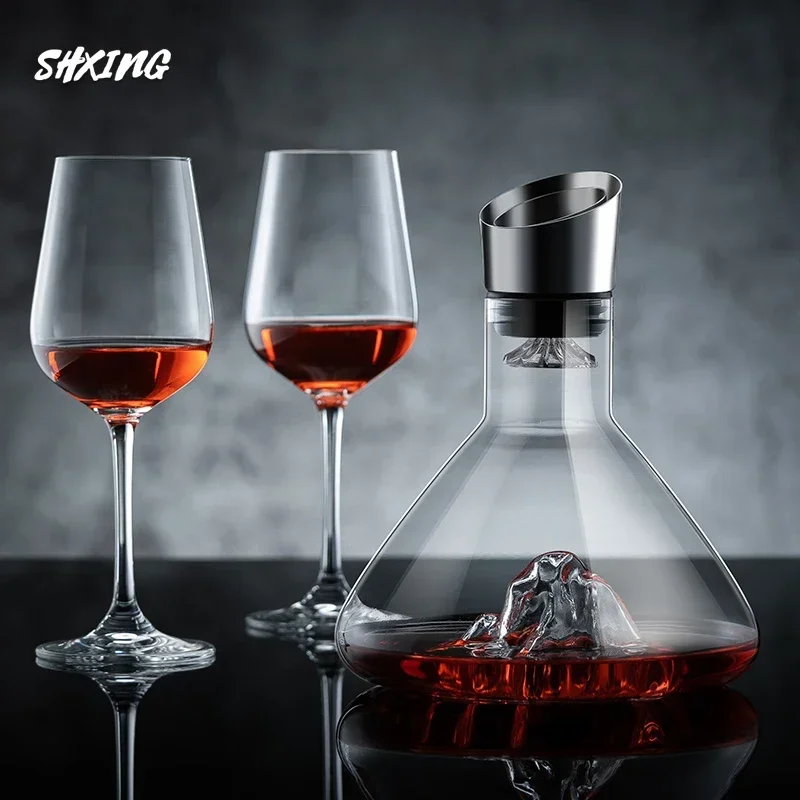 1500ml Pyramid Crystal High-grade Wine Aerator  Wine Set Household, Hotel, Bar Dispenser, Wine Glass Set  Decanter Set