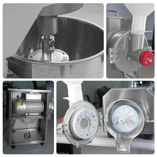 Soybean Milk Machine, Wet & Dry Corn Rice Powder Mill with Copper Motor