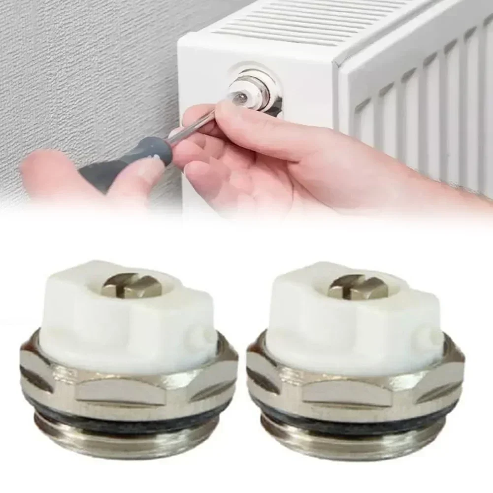 Chrome Finish Air Vent Radiator Valve Adjustable Discharge Nozzle Energy-saving Manual Directional Vent Nickel-plated Brass