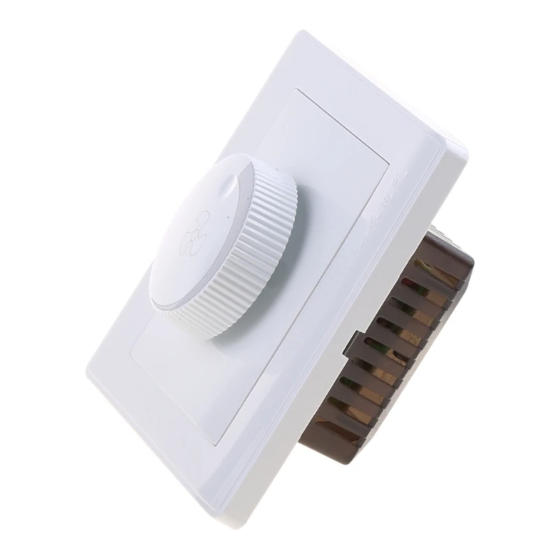 220V Adjustable Ceiling Fan Speed Control Switch Wall Button Dimmer Switch Electronics Mechanical Rotary On/Off Switch