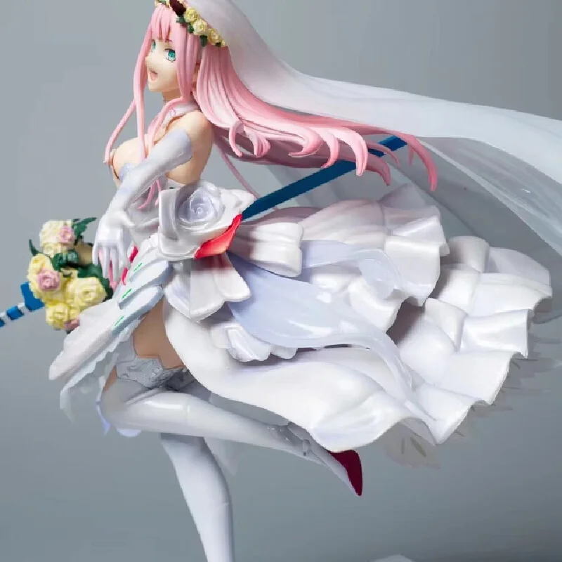 Nowa figurka Anime Darling In The Franxx Zero Two Pvc Collection Doll Model Statue Desktop Ornaments Collect Creative Kid Toy Gift