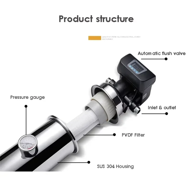 Backwash Water Filter Auto Whole House Water Filter Systems Remove Chlorine