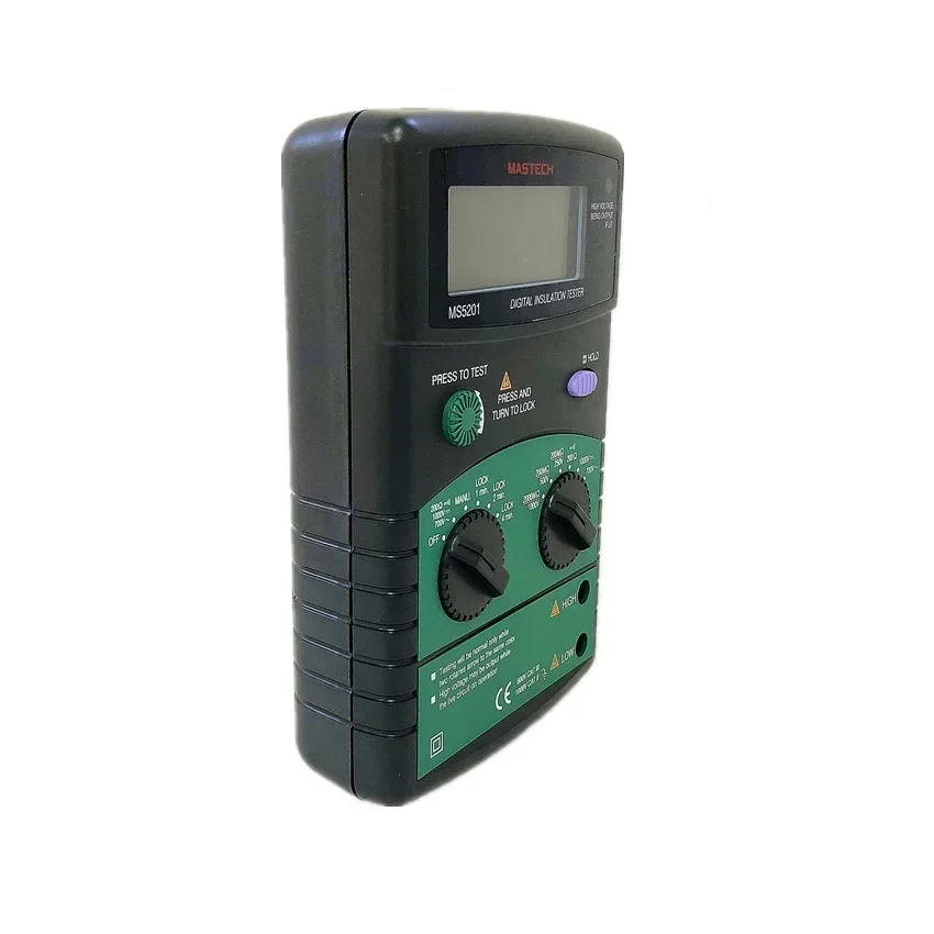 Imagem -03 - Mastech-digital Isolamento Resistência Tester Mega Ohm Som e Luz Teste de Alarme Genuine dc Tensão ac Ms5201