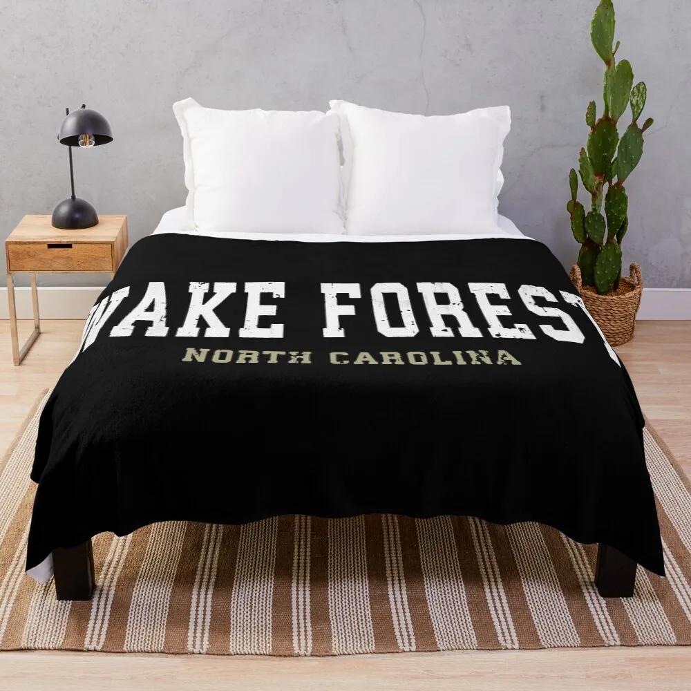 

Wake Forest North Throw Blanket Foldable Soft Warm Blanket for Outdoor Use