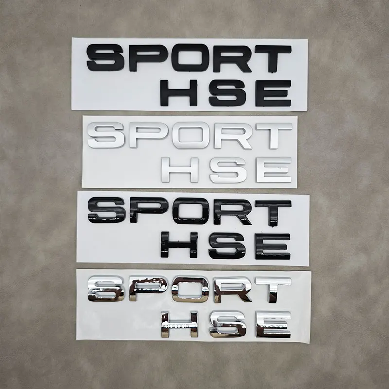 3d ABS letras SPORT HSE Logo emblema del maletero trasero del coche insignia para Land Range 2014 2006 2009 2018 accesorios adhesivos deportivos HSE