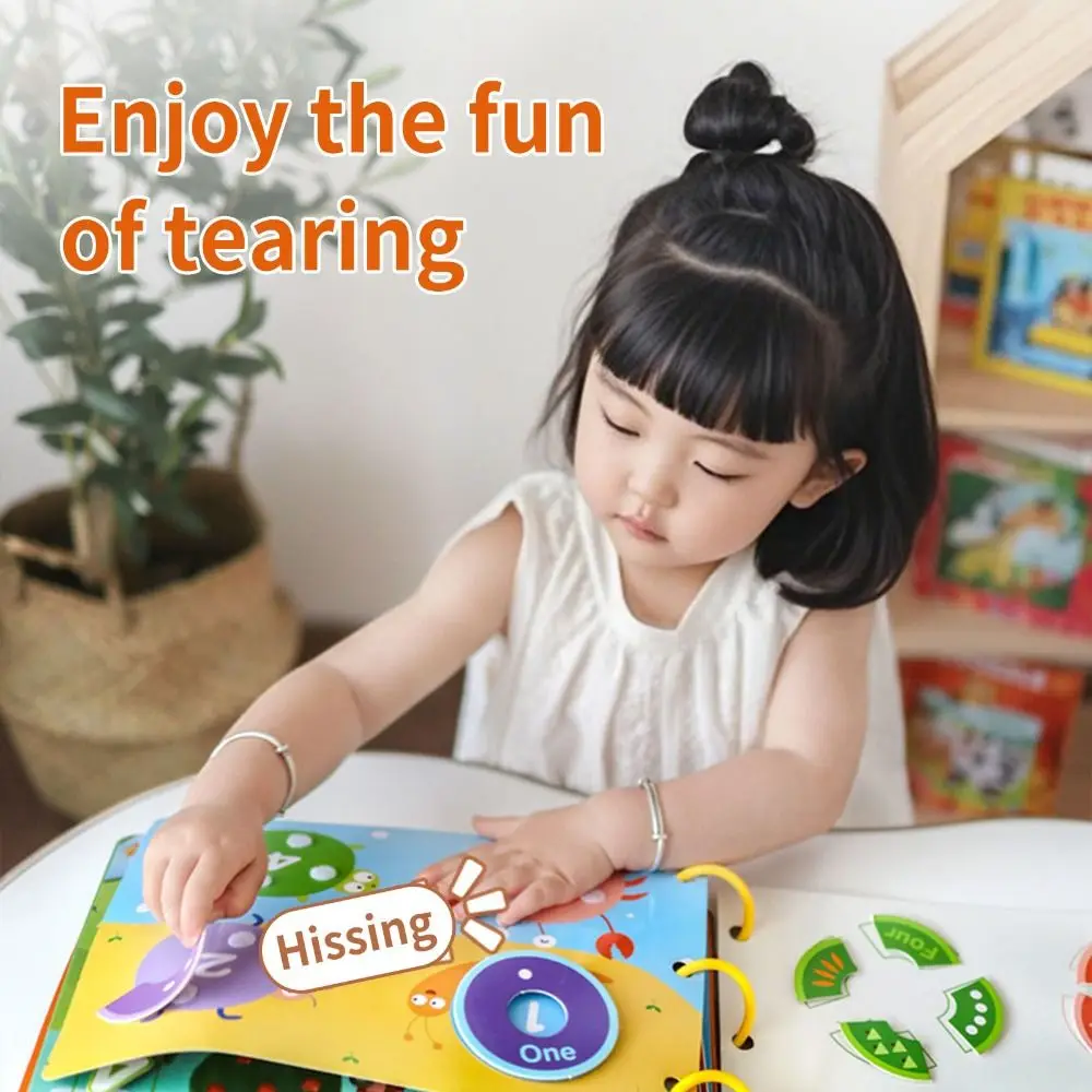 Interactive Busy Book for Kids Early Learning Stickers Toddler Quiet Book Matching Game Education Toy Montessori Baby Busy Book