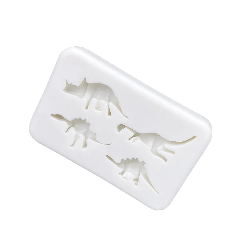 Dinosaur Silicone Sugarcraft Mold Resin Tools Cupcake Baking Mould Fondant Cake Decorating Tools