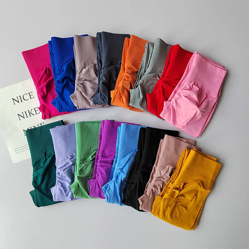 High Waist Belly-tightening Peach Buttocks Fitness Pants Unrestrained Cycling Pilates Skin-friendly High-elastic Yoga Leggings
