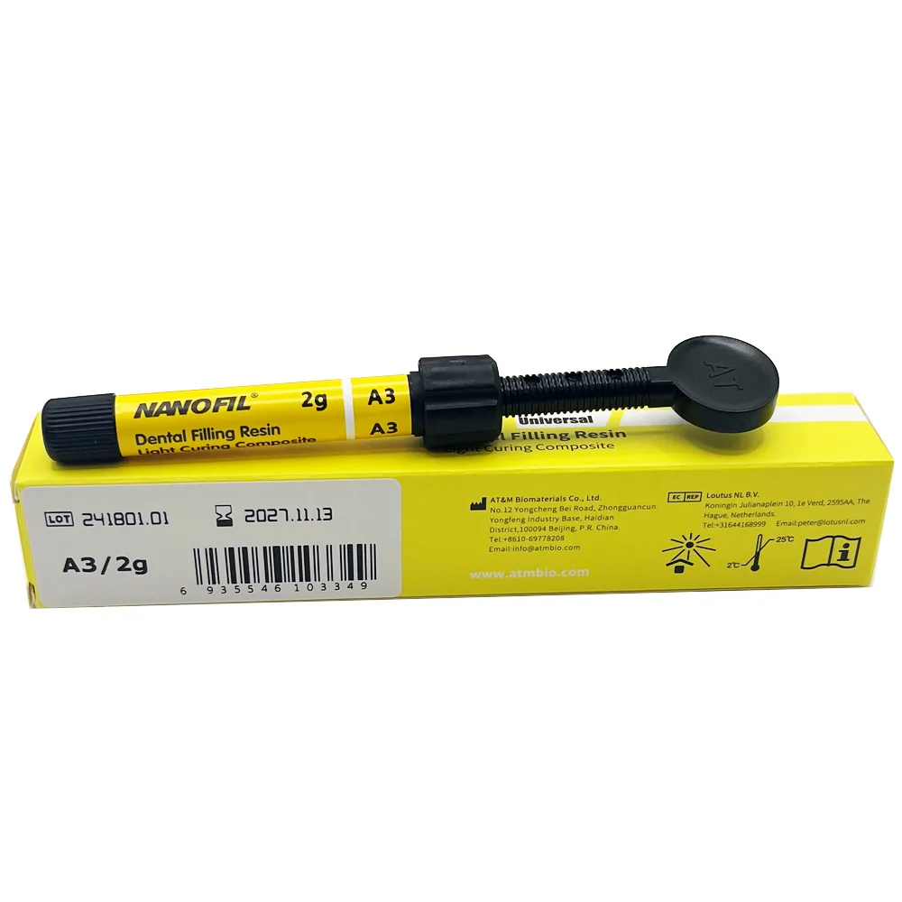 Dental Restoration Syringe Universal Color Shade Dentistry Enamel Material Aesthetics Composite Resin Compressive Strength