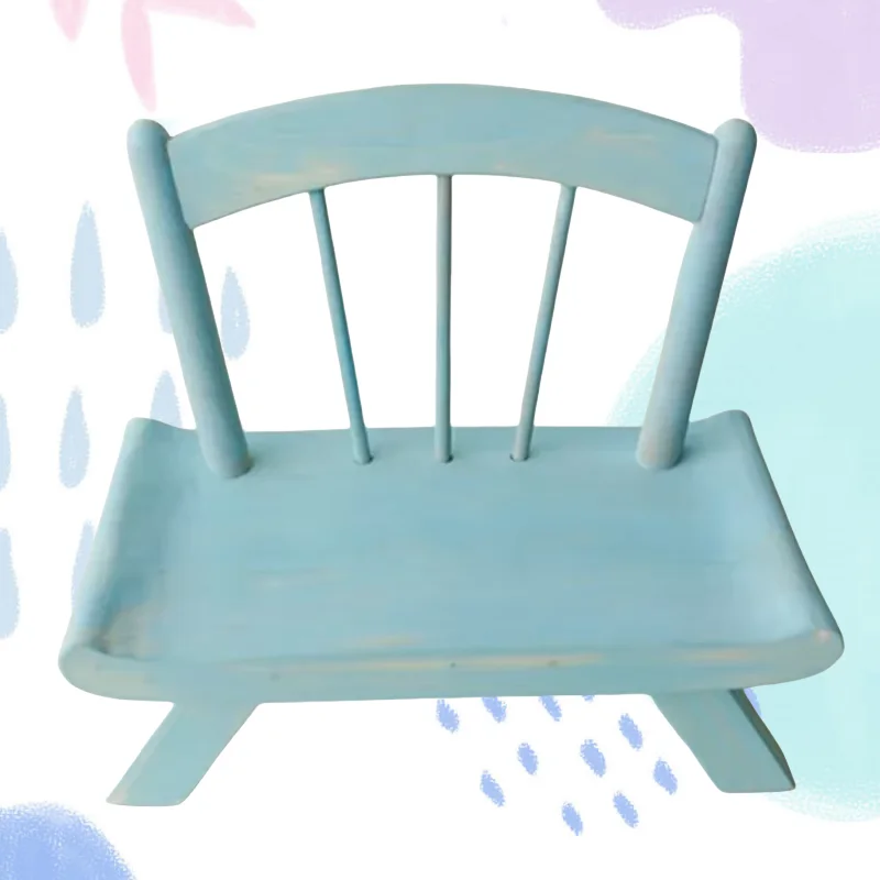 Newborn Photography Props Vintage Wooden Chair Bed Baby Furniture for Infant Photo Shooting Fotografia Posing Babies Accessories