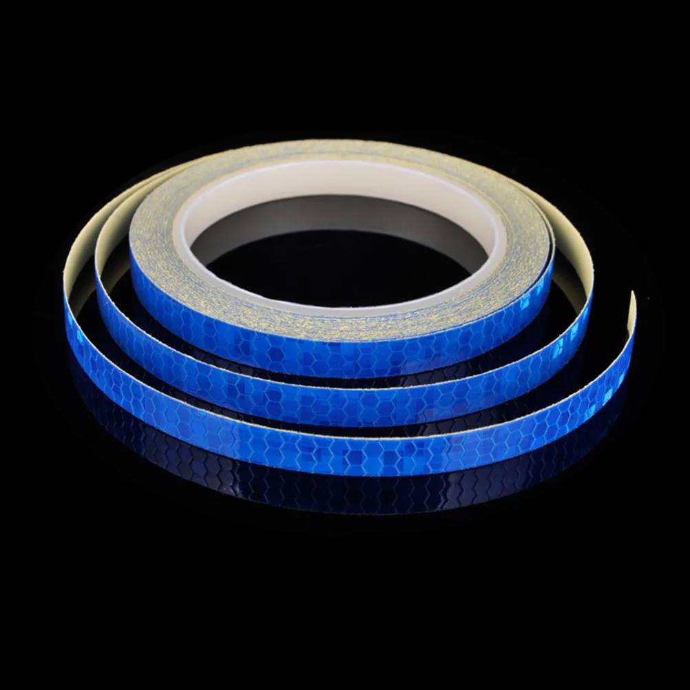 Bike Wheel Reflective Stickers Green 8m Durable Tape for Safety Night Riding Cycling Rim Decoration Decal Reflective Tape