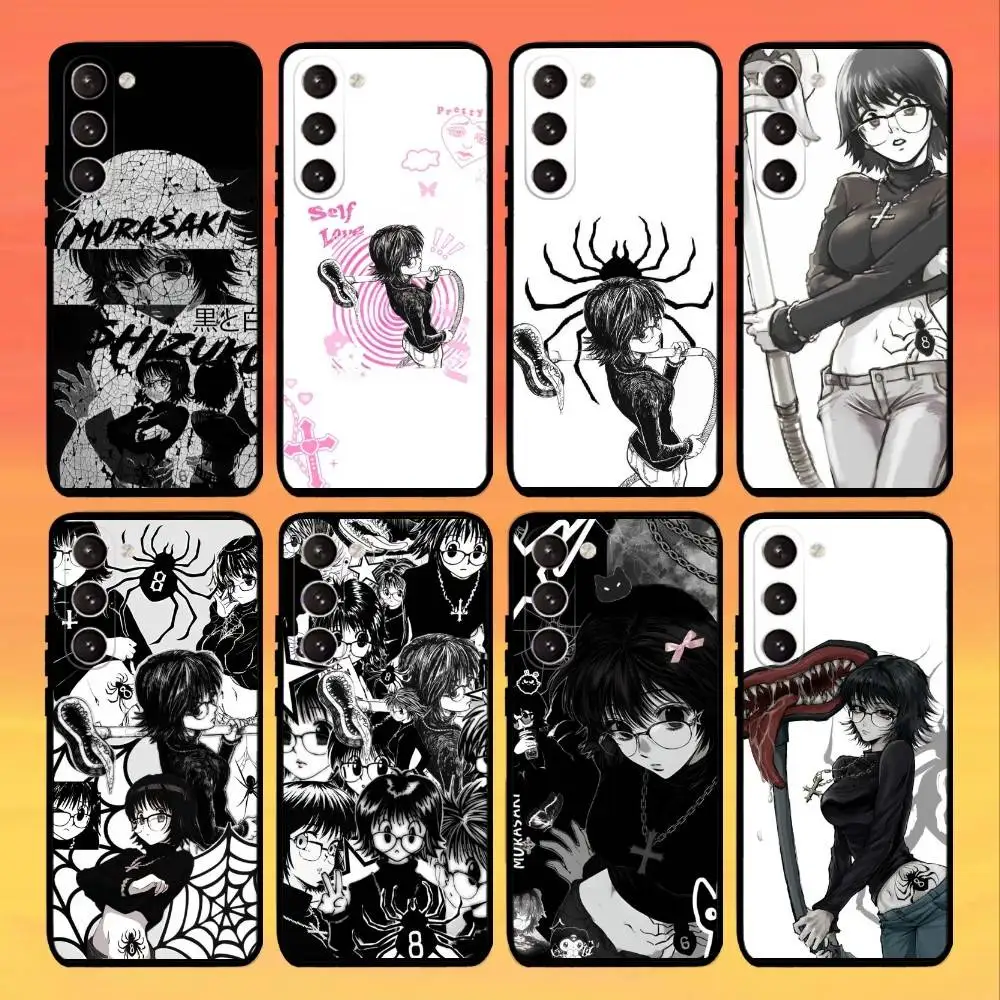 S-Shizuku M-Murasaki Anime  Phone Case For Samsung Galaxy A73,A72,A71,A70,A53,A52,A51,Others Soft Black Cover