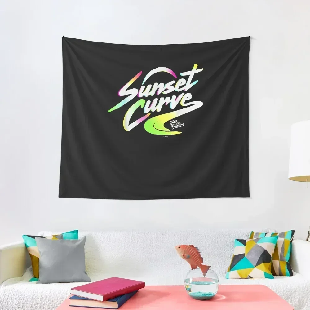 Julie And The Phantoms Sunset Curve Logo T shirt-png Tapestry Wall Deco Aesthetic Decoration Tapestry