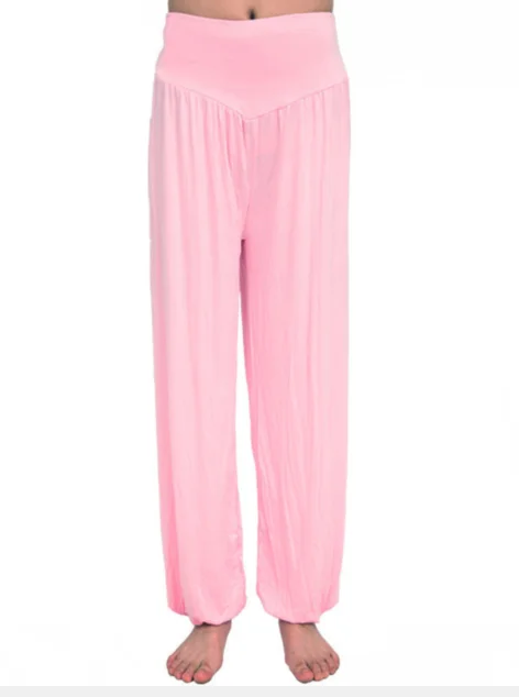 1pcs/lot Women Lady Harem Pants Modal Solid Long Pants Belly Dance Pants Boho Wide Trousers