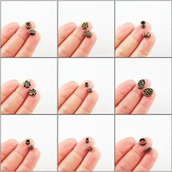 Fashion New Cross Oval Chinese Knot Star Cross Charms Spacer Bar Beads Antiqued Bronze Plated