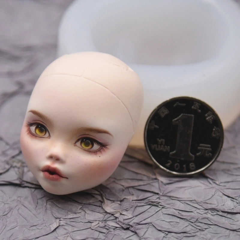 Elf Face Clay Molds Non Easy to Demold Dolls Face Clay Molds for Elf Toy Epoxy Resinn Casting DIY Handmade Craft Dropship