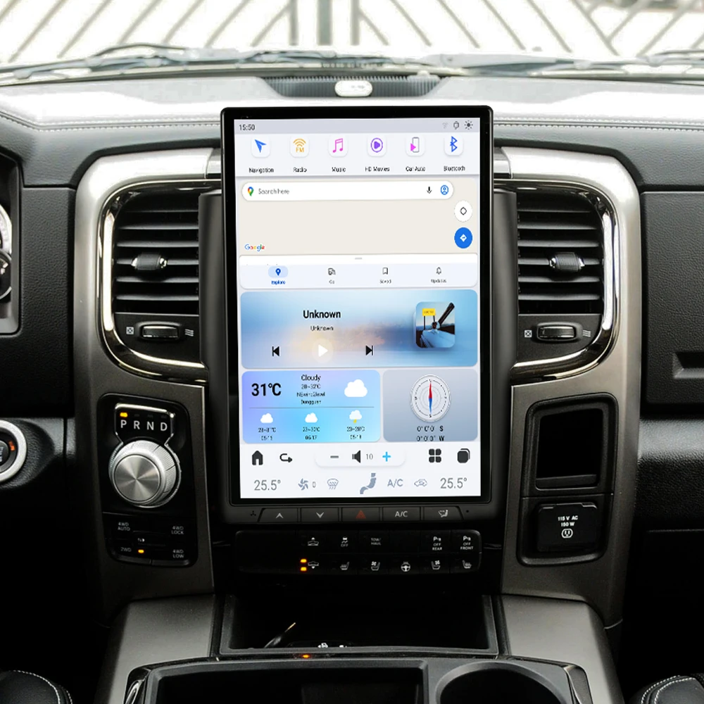 

Qualcomm AI Display Android Auto Carplay For Dodge Ram 2008 2009 2010 2011 2012 -2021 Car Radio Multimedia Player Navi Head Unit