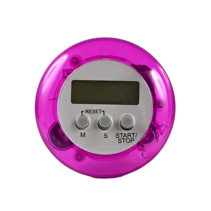 Mini Portable Round Shape Digital Magnetic LCD Stopwatch Timer Kitchen Sport Racing Alarm Clock Countdown 99 Minute 5 Colors