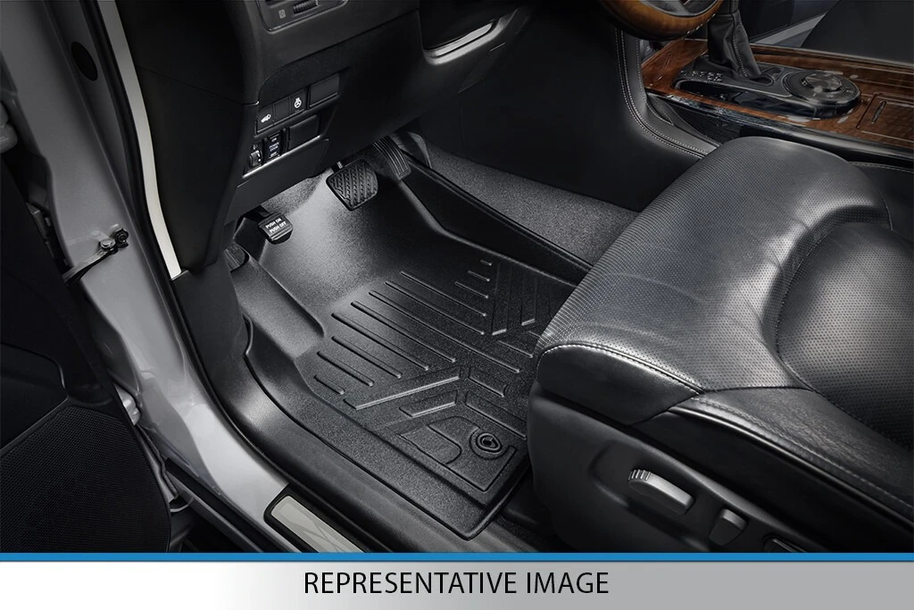 Custom Fit Floor Mats 2 Row 2014-2019 Sierra Silverado Truck Crew Cab 2