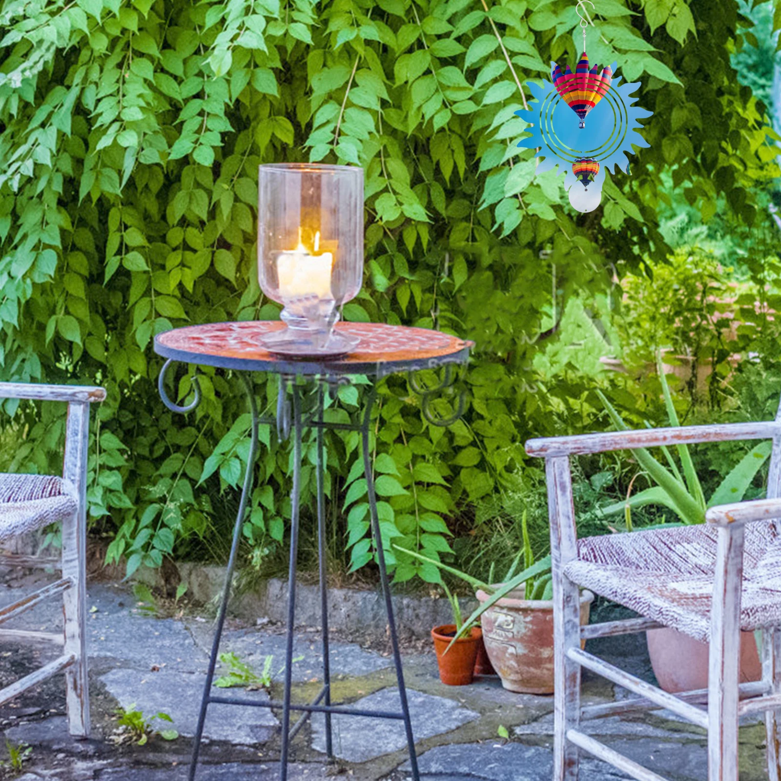 

Blank Aluminum Sublimation Wind Spinner DIY Hanging Ornament Garden Porch Yard Door Outdoor Hanging Wind Spinner